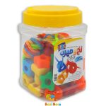 بازی فکری و آموزشی نخ و مهره 50 قطعه