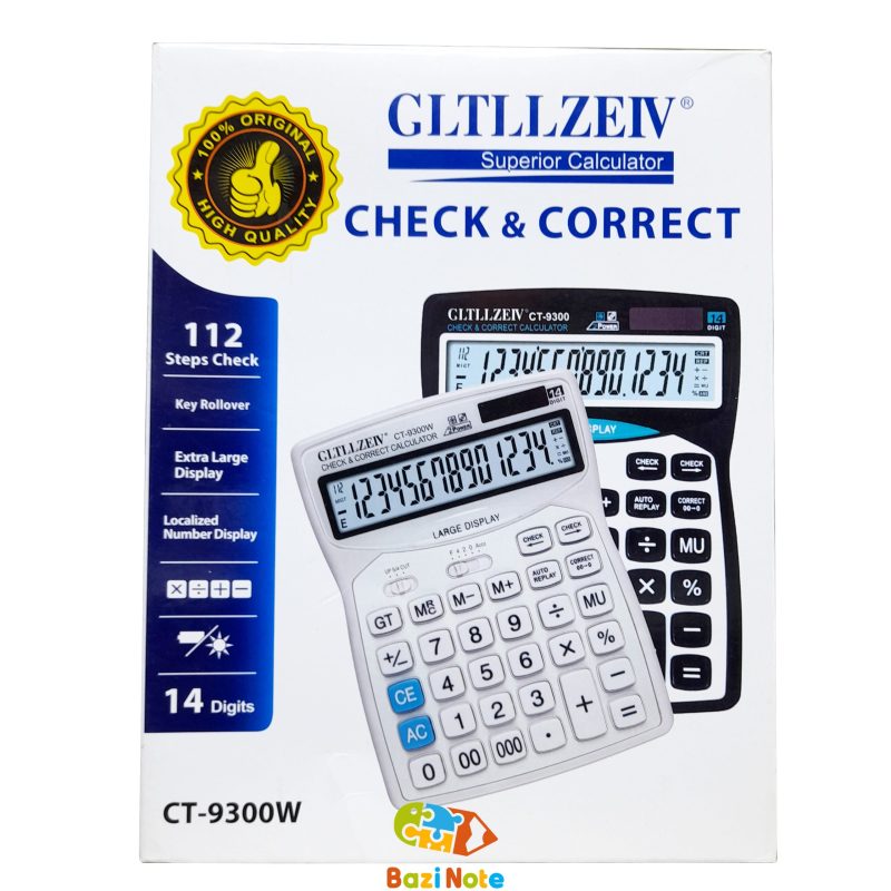 ماشین حساب صفحه بزرگ GLTLLZEIV کد CT_9300W - Image 3