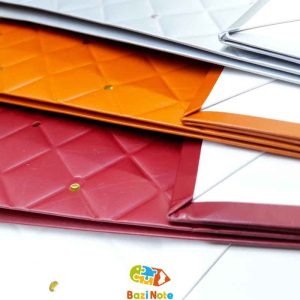 پاکت کادو طرح چرم طلاکوب سایز 23 در 18 بسته 12 عددی