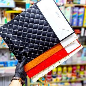 پاکت کادویی طرح چرم طلاکوب بسته 12 عددی